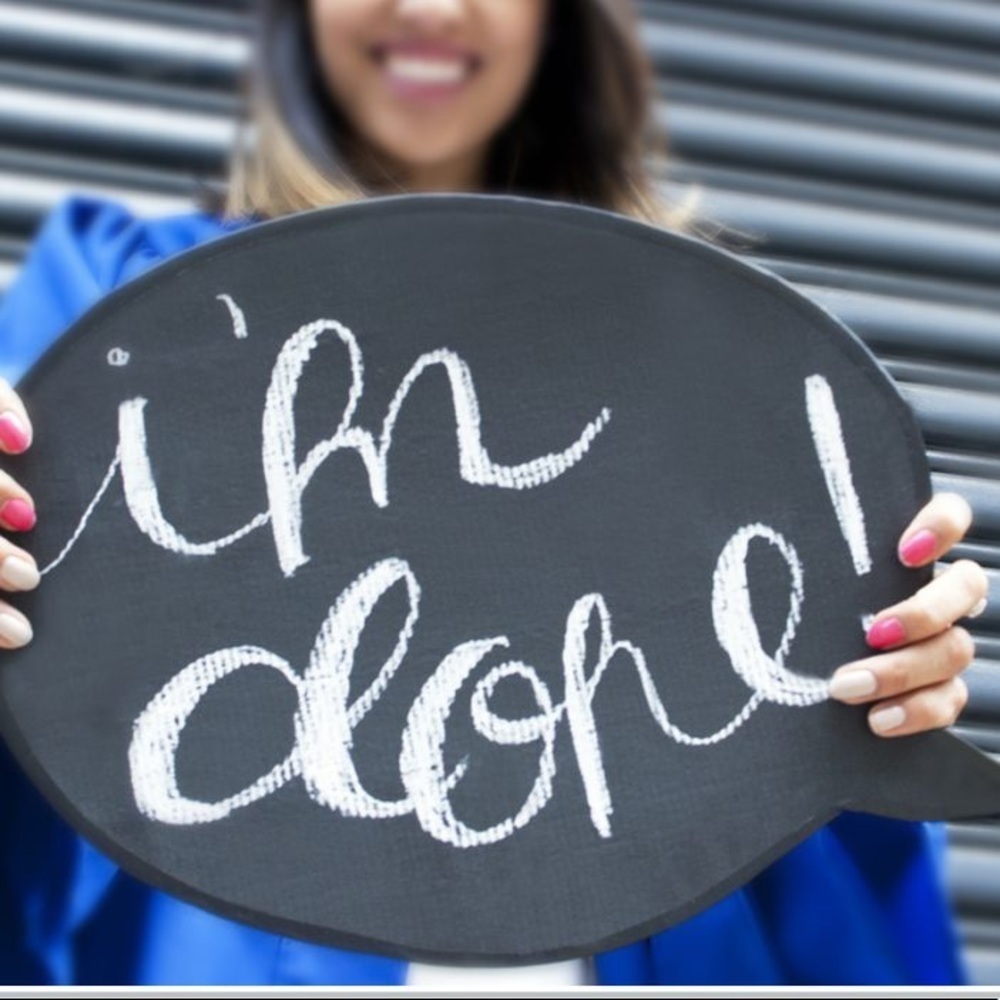 Chalkboard Speech Bubble and Circle